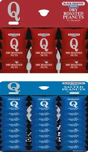 Q Peanuts - 12 x Salted & 12 x Dry roast = 24 x 50g loose Packs of Nuts no card - Picture 1 of 1