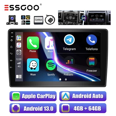 Android 13 4+64G Carplay Autoradio GPS Cam Für Fiat Ducato 06-2023 Peugeot Boxer - Bild 1 von 4