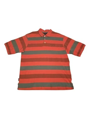 Polo Sean John Vintage Naranja Rayas 100% Algodón Elastizado Manga Corta Talla L Foto 1 de 4