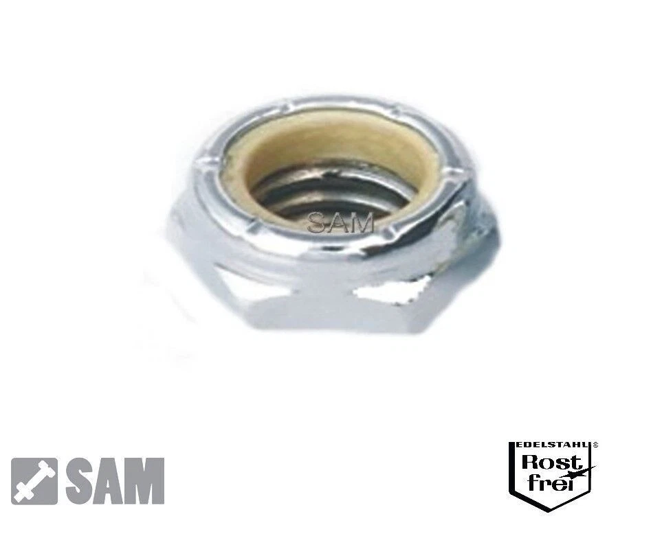 2 Stück Sicherungsmuttern niedrige Form V2A 7/16"-20 UNF hex nuts low type - Bild 1 von 1