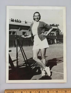 Vintage Type 1 Photo Gussie Moran 1950s Women's Tennis Sex Symbol In Cairo Egypt - Picture 1 of 2