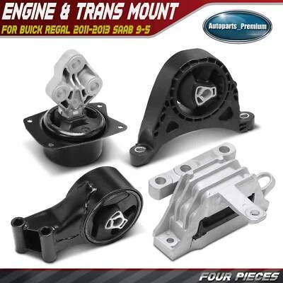4x Engine Motor Mount & Transmission Mount for Buick Regal 2011-2013 Saab 9-5 - Image 1 of 4