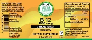B12 1000 mcg (Fast Absorption) Liquid - Picture 1 of 3