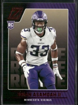 2022 Panini Zenith Red Zone Brian Asamoah II Rookie Minnesota Vikings #171 - Image 1 of 2