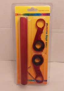Cuadro Extensión Horizontal para Bicicleta Aleación Aluminio ROJO 20cm Nuevo - Imagen 1 de 5