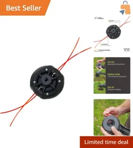 Universal Fit EZ Lock String Trimmer Head - For Gas & Cordless Trimmers, Black - Picture 1 of 8