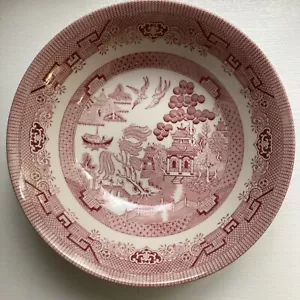 Churchill Made In England WILLOW Rosa Pink Vegetable Serving Dish / Bowl 9.5” - Picture 1 of 10