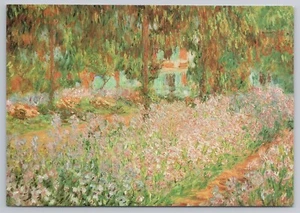 Jardín del artista en Giverny pintura por Claude Monet arte postal - Imagen 1 de 2