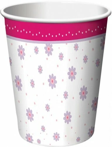 Tutu Much Fun 9oz Paper Hot/Cold Cups Girls Ballerina Birthday Party 8 Count - Image 1 of 1