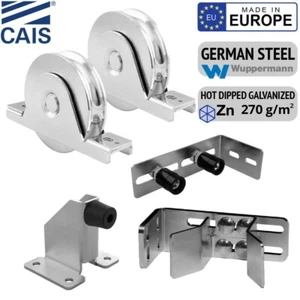 600KG European Made Sliding Gate Hardware Kit up to 8m with Recess Mount Wheels - Picture 1 of 22