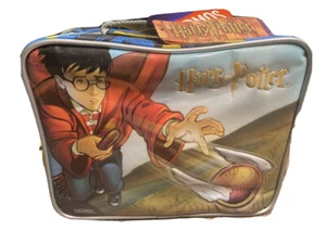 New Vtg Harry Potter Soft Lunch Box Pail W/ Thermos 2001 Quidditch NWT NOS - Picture 1 of 7