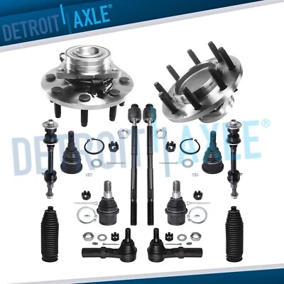14pc Front Wheel Hub Bearings Ball Joints Sway Bars for Dodge Ram 1500 2500 3500 - Image 1 of 4