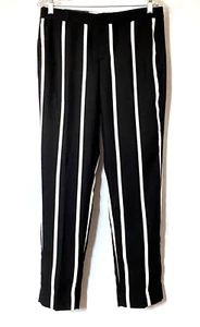 Banana Republic Avery Ankle Pants Womens 4 Long Multi Striped Crop Trouser New - Picture 1 of 19