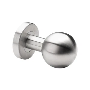 Rundknopf - mit rundem Schild Ø53 mm, Edelstahl INOX - Bild 1 von 7