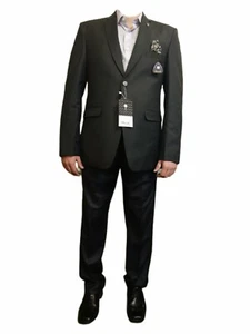 Men Suits XL, Suits, Black/Grayish Suit, Formal, Business, Wedding, Party - Picture 1 of 5