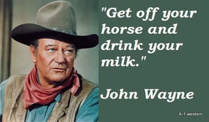 "Imán de refrigerador John Wayne Quote 3 1/2 ""X4 1/2" - Imagen 1 de 1