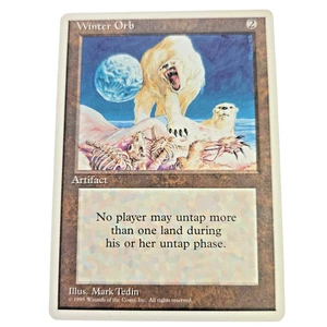 MTG Winter Orb 4th Edition 4ED Rare Colorless Artifact Cant Untap Land LP Magic - Picture 1 of 2