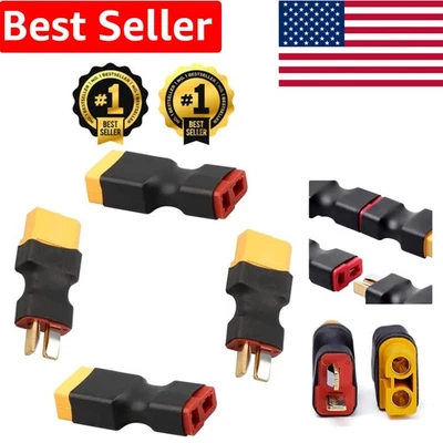 4-Pack XT60 and T-Plug Connection Adapters - Perfect for Remote Control Vehicles - Image 1 of 4