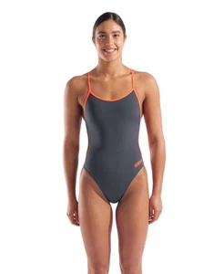Arena Costume Nuoto Da Allenamento Donna Solid Lace Asphalt - Imagen 1 de 5