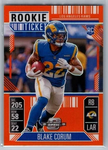 /75 2024 Panini Contenders Optic - Rookie Ticket Blake Corum #61 Orange Prizm - Bild 1 von 2