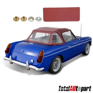 Bordeaux Convertible Soft Top with Plastic Window for MGB MG Convertible Coupe - Picture 1 of 10
