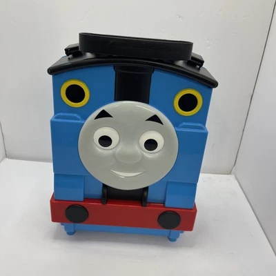 Thomas the Tank Engine brinquedo trem estojo de viagem com alça de pista embutida - Imagem 1 de 4