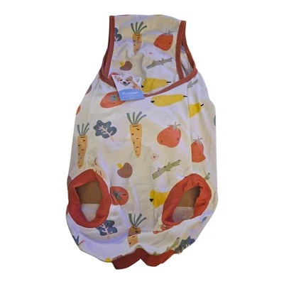 Kuoser Dogs After Surgery Professional Pet Recovery Suit Veggie Print Size  L - Image 1 of 4