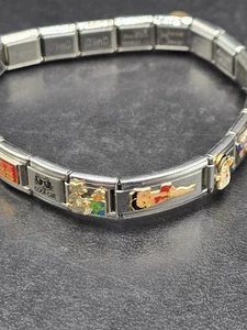 D'LinQ Casa D'Oro Talexia Pugster 21 Charms Edelstahl Gliederarmband Betty - Bild 1 von 11