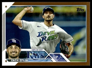 Actualización Topps Gold Zach Eflin 1580/2023 Tampa Bay Rays #US254 2023 - Imagen 1 de 2