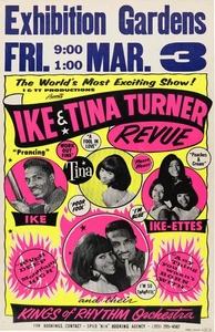 Ike & Tina Turner Revue 1967 Framed Concert Poster - Picture 1 of 2