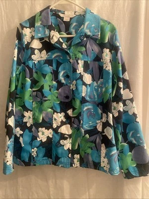 Chaqueta ligera floral Tanjay, talla M Foto 1 de 4