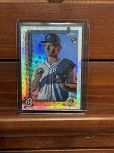 2025 Topps Chrome Logofractor Jackson Jobe Image Variation Rookie-Detroit Tigers - Picture 1 of 2