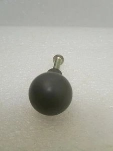 4 Ct) Steel Ball Drawer Pull Knob w/ Screws - Flat Black - ¾ Inch Wide - Picture 1 of 2