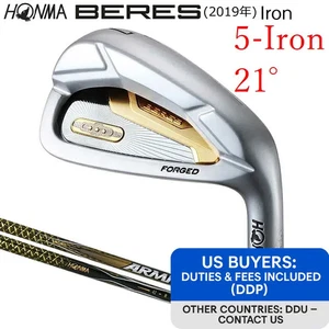 HONMA BERES 2019 3-Star 5-Iron 21° R-Flex ARMRQ 42 3S Graphite Single Iron - Picture 1 of 9