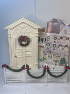 Vintage 1997 1998 Byers Choice Carolers Accessories Door, Fence Paper Houses (2) - Picture 1 of 16