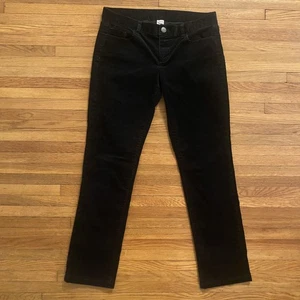 J Crew Hose Damen 29 S schwarz City Fit Cord 5 Taschen Stretch mittelhoher Bund - Bild 1 von 16