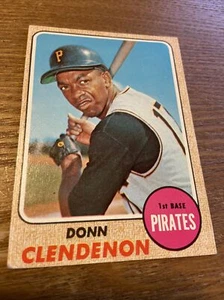 1968 Topps #344 Donn Clendenon Pittsburgh Pirates Vintage Baseball Card (m) - Bild 1 von 2