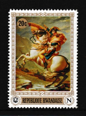 MNH 20c " 200º CUMPLEAÑOS DE NAPOLEÓN" Ruanda 1969 Foto 1 de 2