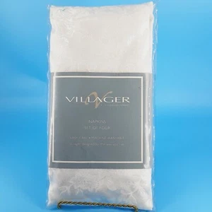 Juego de cuatro servilletas blancas LIZ CLAIBORNE VILLAGER NUEVAS TODAVÍA EN PAQUETE VACACIONES - Imagen 1 de 6