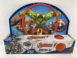 Marvel Avengers Basketball Hoop Set Ball Net Sports New - Picture 1 of 3