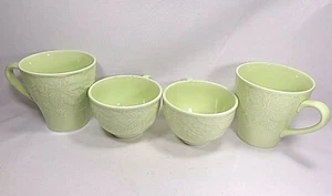 2 juegos de 2 tazas de café altas y cortas, Nikko Woodbury Meadow Green / Optimum - Imagen 1 de 9