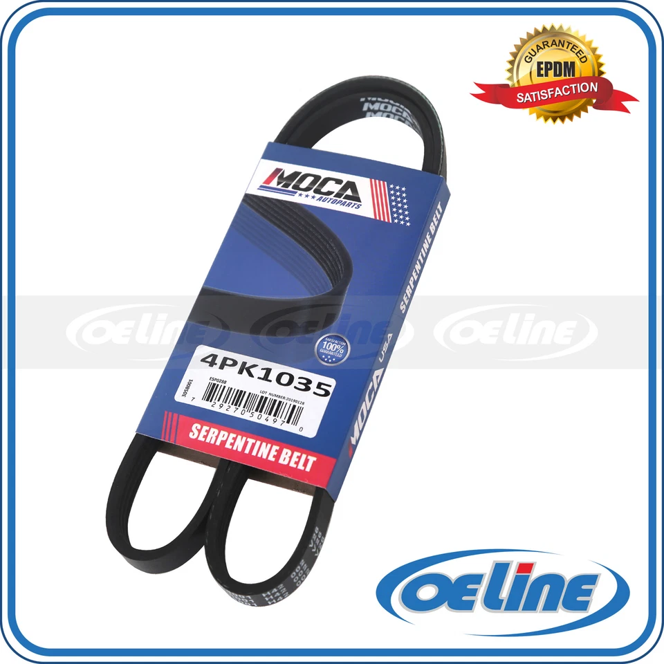 EPDM Serpentine Belt for Nissan 200SX 300ZX Maxima 3.0L Honda Prelude 2.2L - Image 1 of 4