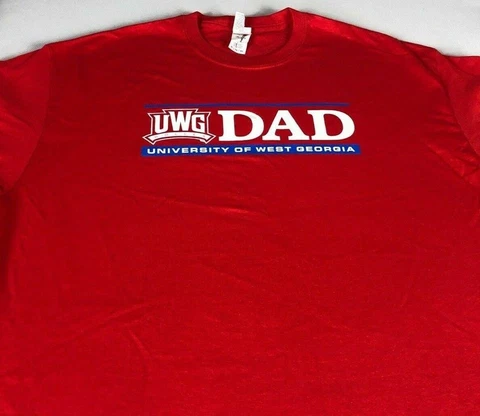 West Georgia Wolves Dad T-Shirt Mens XL Alumni UWG University Proud Father Grad Cover