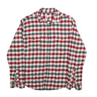Merona Flannel Shirt Red Check Long Sleeve Mens Xl