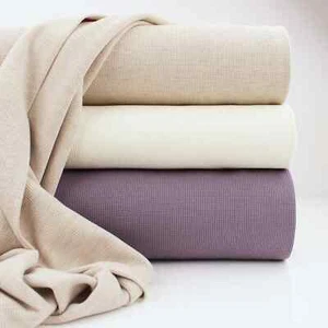 Small Waffle Cotton Jersey Knit Soft Stretch OEKO-TEX Dressmaking Texture Fabric - Picture 1 of 24