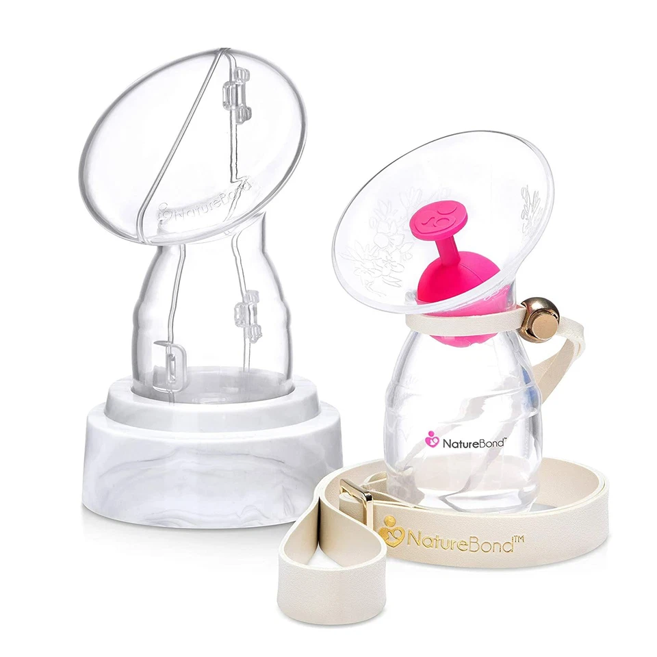 Silicone Breastfeeding Manual Breast Pump Milk Saver Suction All-in-1 - Image 1 of 4