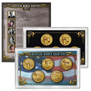 2022 American Women Quarters 24k Gold Layered Set - Picture 1 of 1