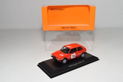 B6 1:43 MAXICHAMPS 940 055170 VW VOLKSWAGEN GOLF GTI 1983 RED TOUR DE CORSE MIB - Immagine 1 di 4
