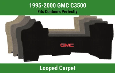 Alfombra de primera fila Lloyd Classic Loop para 1995-2000 GMC C3500 con logotipo rojo GMC 1 Foto 1 de 4