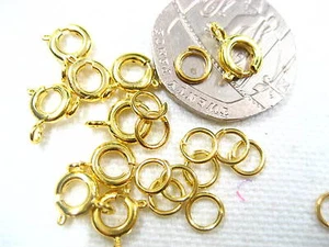 100 piezas Collar Pulsera Oro Cierres Redondos Anillos de Salto Juegos Cierre Ganchos - Imagen 1 de 2